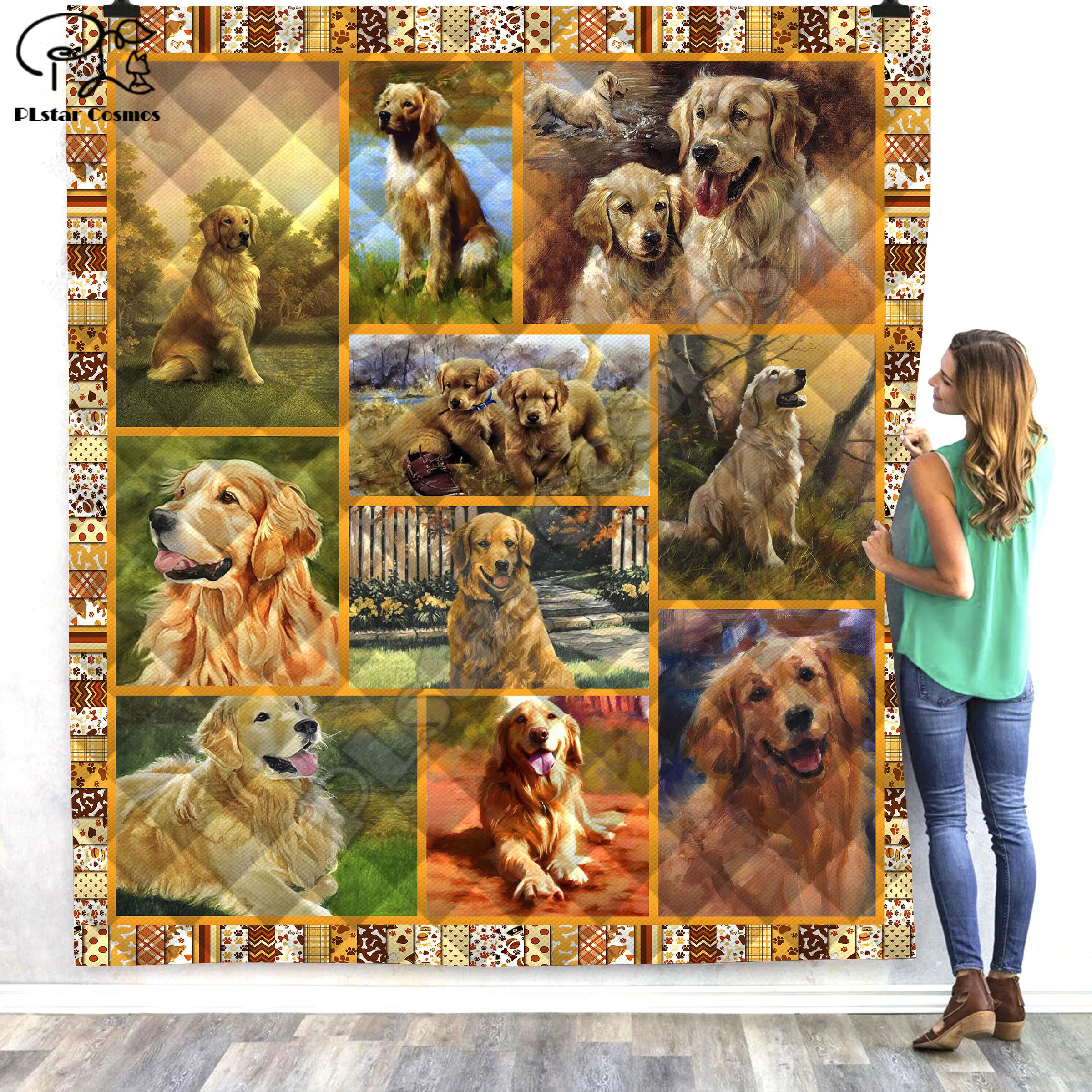 Одеяло с 3D Одеялом для питомцев и щенков мягкое теплое тонкое офисное одеяло из