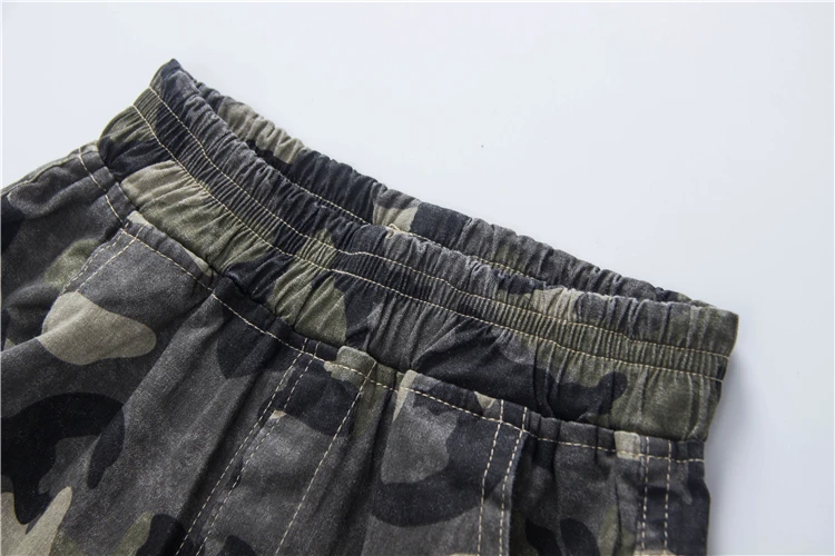 

Summer Casual Shorts Boys Elastic Waist Camouflage Cargo Shorts Child Short Pants Kids Trousers Trend Pants Size90-130