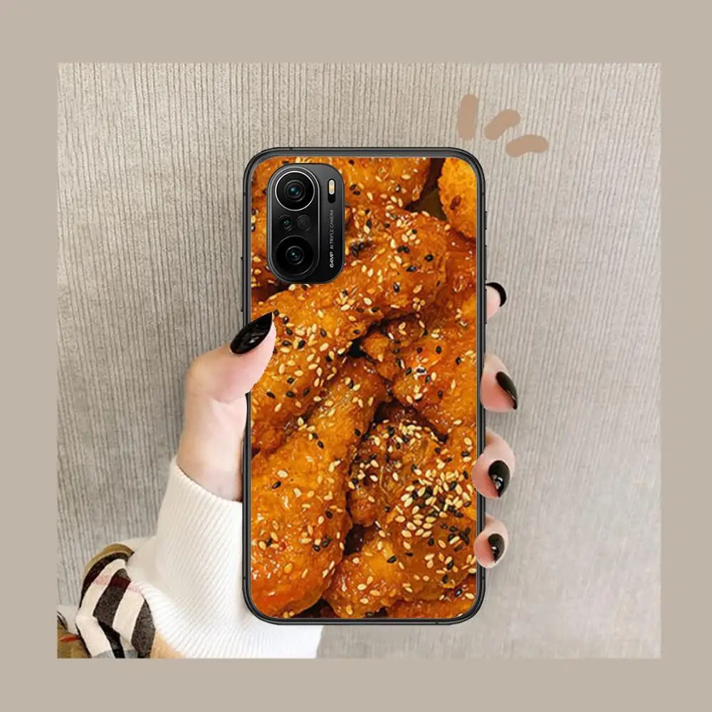 Чехол для телефона с рисунком жареной курицы и бургеров xiaomi redmi POCO F1 F2 F3 X3 Pro M3 9C 10T