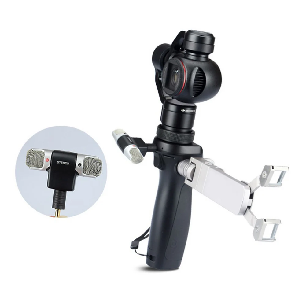 Внешний микрофон двойной беспроводной стерео Запись микрофон для DJI OSMO Pocket OSMO серии ручные Gimbal камеры аксессуары