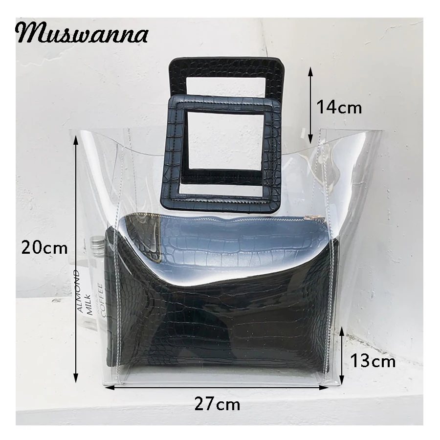 Прозрачные женские сумки из крокодиловой кожи дизайнерские Роскошные сумочки