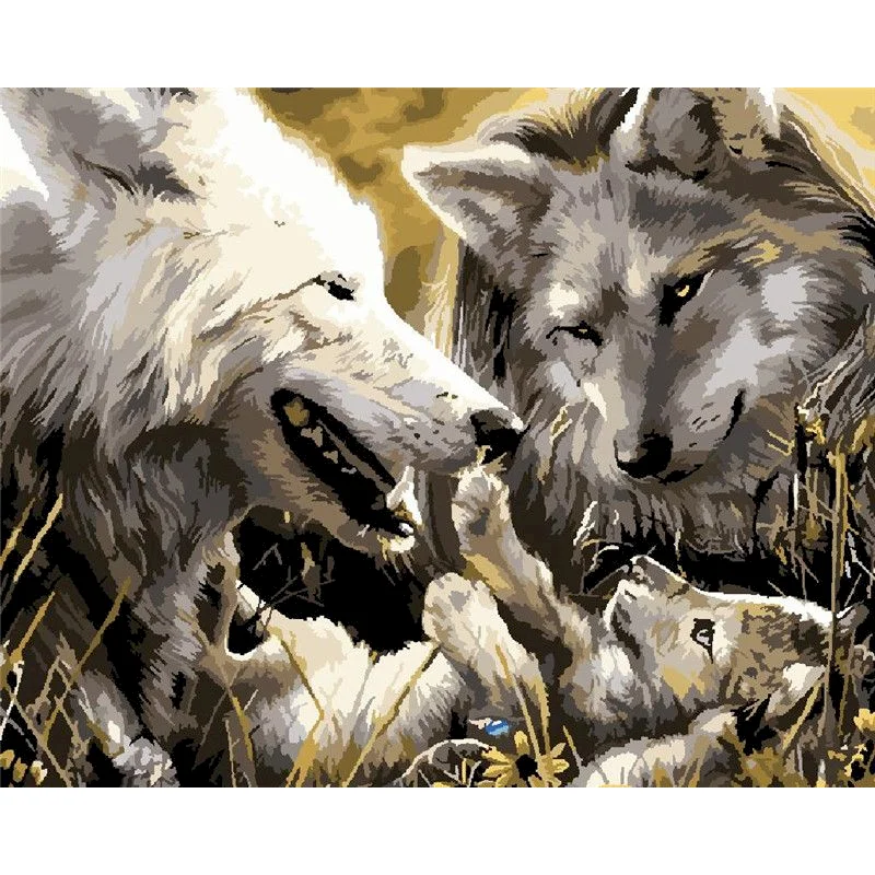 

GATYZTORY Oil Painting By Numbers Elephant Animals Handpainted Unique Gift Pictures By Numbers For Adults Home Decoration