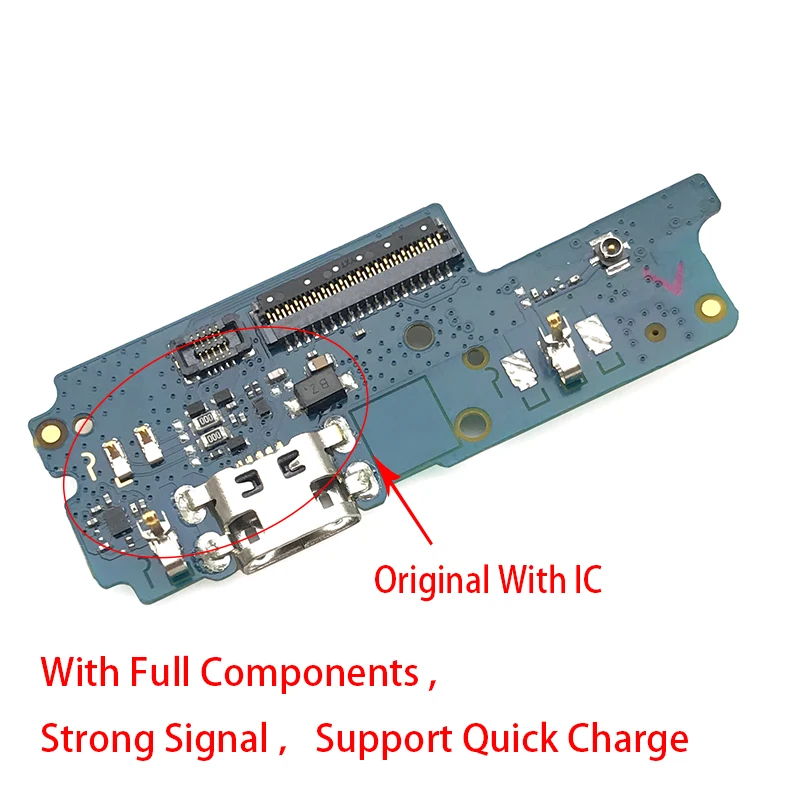 10 шт./лот плата Micro Dock Connector для ASUS ZenFone 4 Max X00KD Pegasus 4A ZB500TL USB зарядный порт гибкий