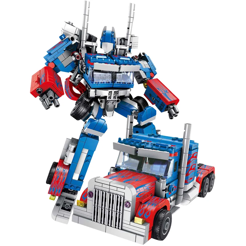 

Big Yellow Bee Car Transformation Robot KE Bowen MOC Technical Motor RC Model Building Blocks City Truck Creator Deformation Toy