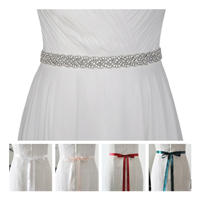 Женский пояс со стразами свадебное платье ручная работа бриллиантовый
