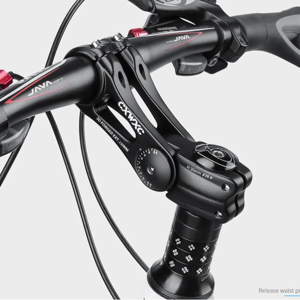 

Bicycle handlebar adjustable handlebar aluminum alloy handlebar riser 90/110/145mm height adjuster rod bicycle accessories