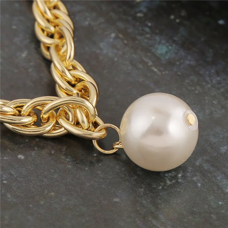 

2020 Fashion Gold Heart Alloy Peal Bracelet Bangle for Women Lovers Party Jewelry Start Mujer Pulseras Gifts Wholesale Bulk
