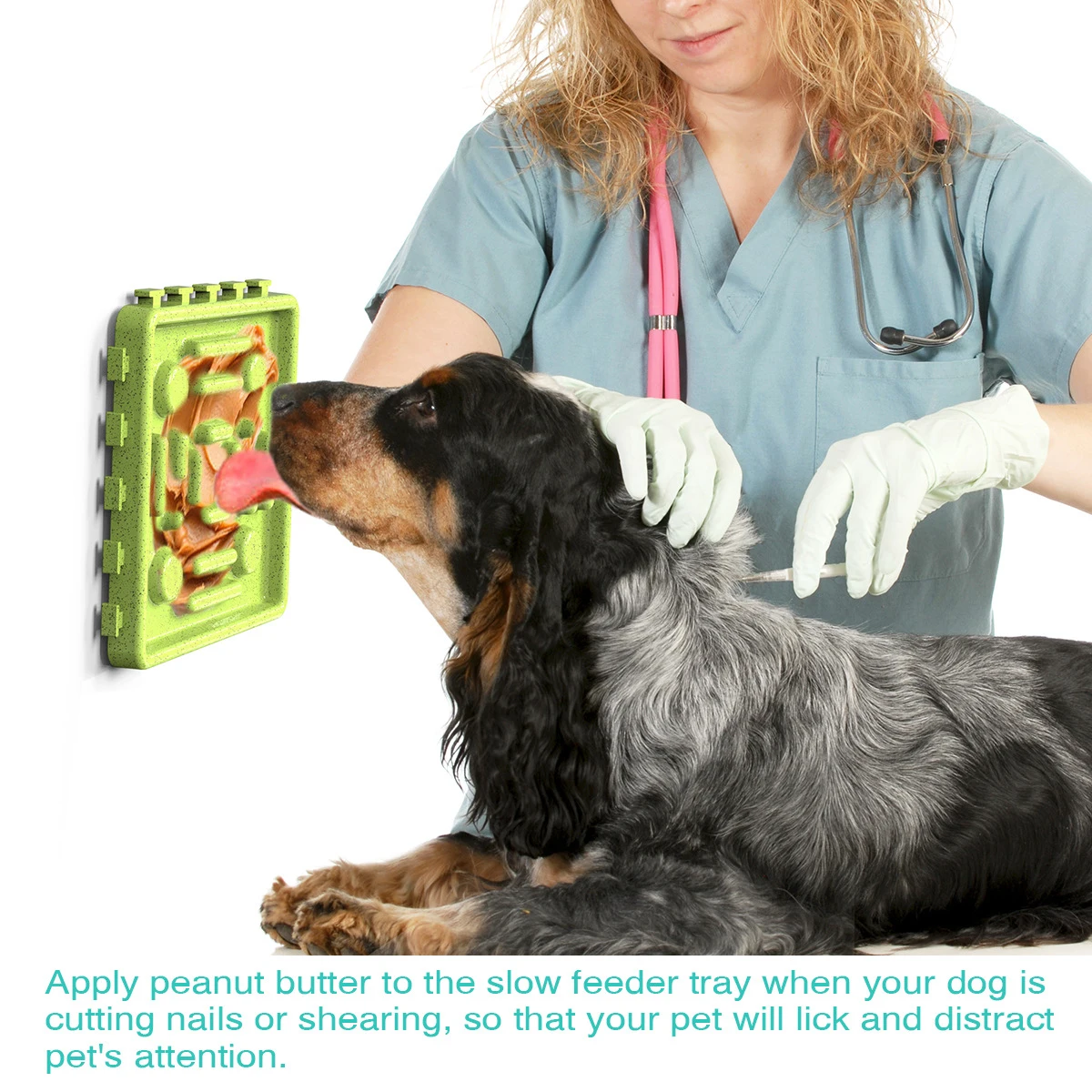 

Dog Licking Mat Slow Feeder Peanut Lick Pad with Suction DF-003