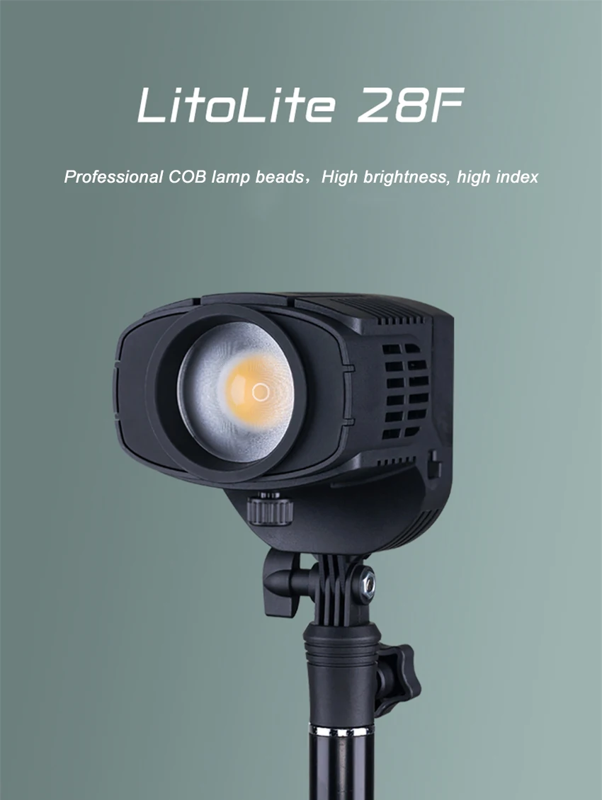 Nanguang Nanlite Litolite 28F 28W Светильник для фотосъемки с регулируемой яркостью светодиодный светильник COB для студийной фотосъемки