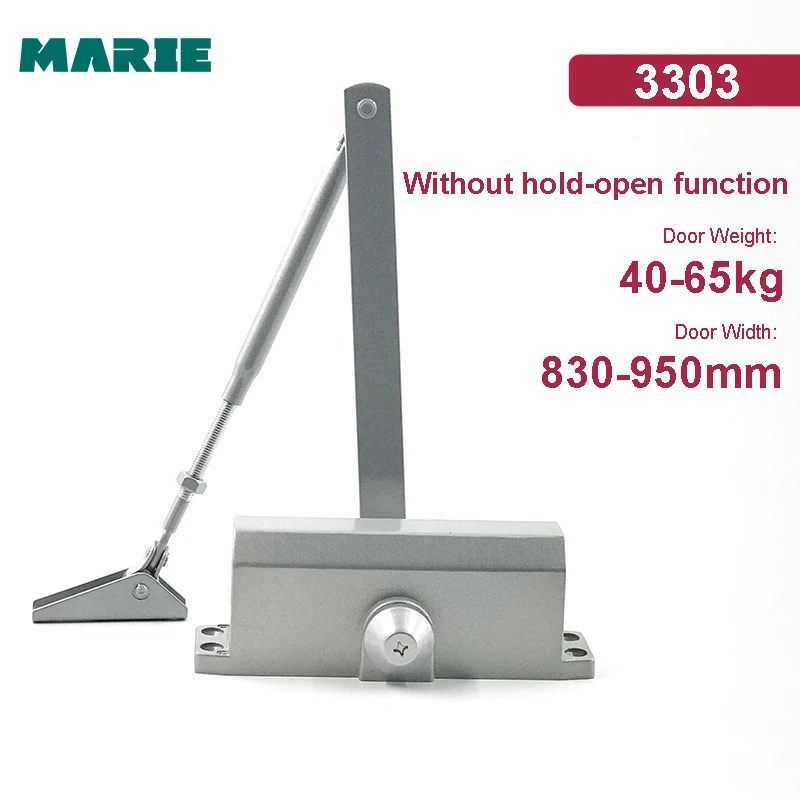 Тяжелые доводчики для дверей серебристая алюминиевая отделка 2 секции