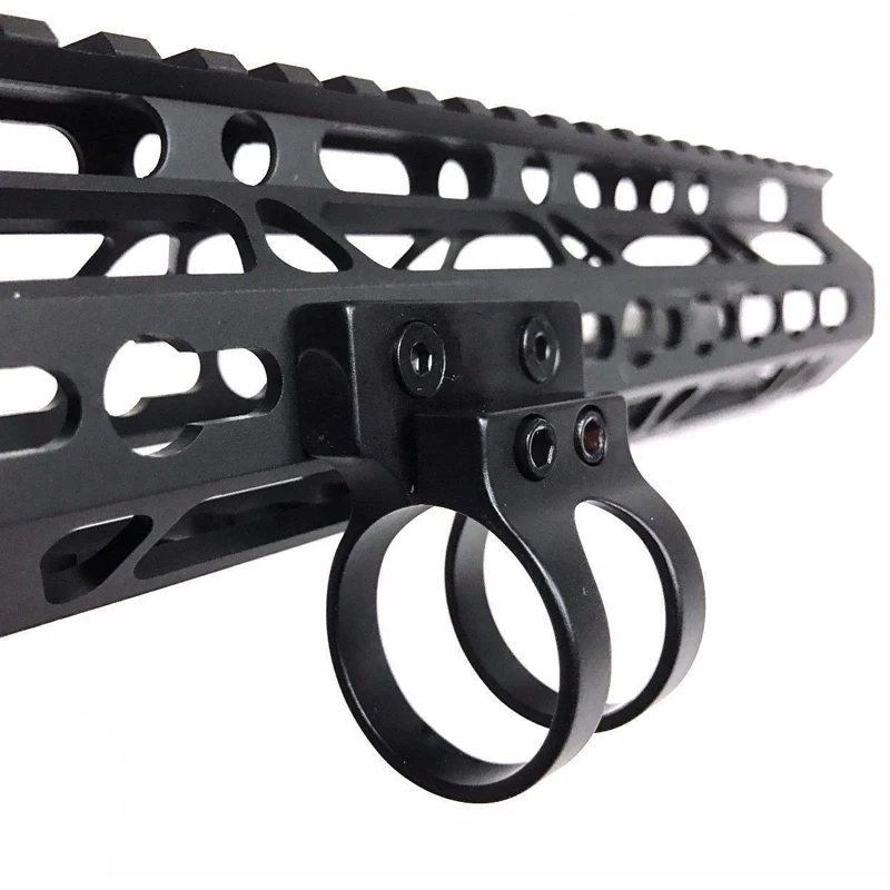 

Tactical 1" Flashlight Torch Laser Sight Offset Side Ring Mount for Quad Rail Keymod Handguard Hunting Caza Accessories