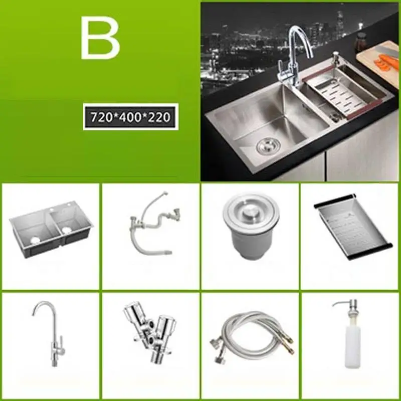 Number 23 Dissipador Zlewozmywak Keuken Gootsteen Banheiro Acero Inoxidable кухня Cuba Pia Cozinha Fregadero De Cocina раковина для мытья посуды - Цвет: Number 23