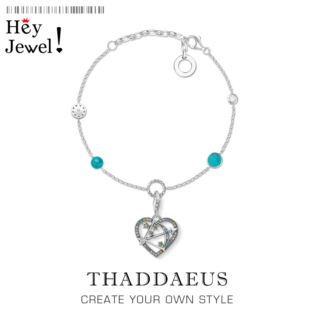 Браслет со стрелками в виде сердца Купидона новинка зимы 2020 звеньевая цепочка