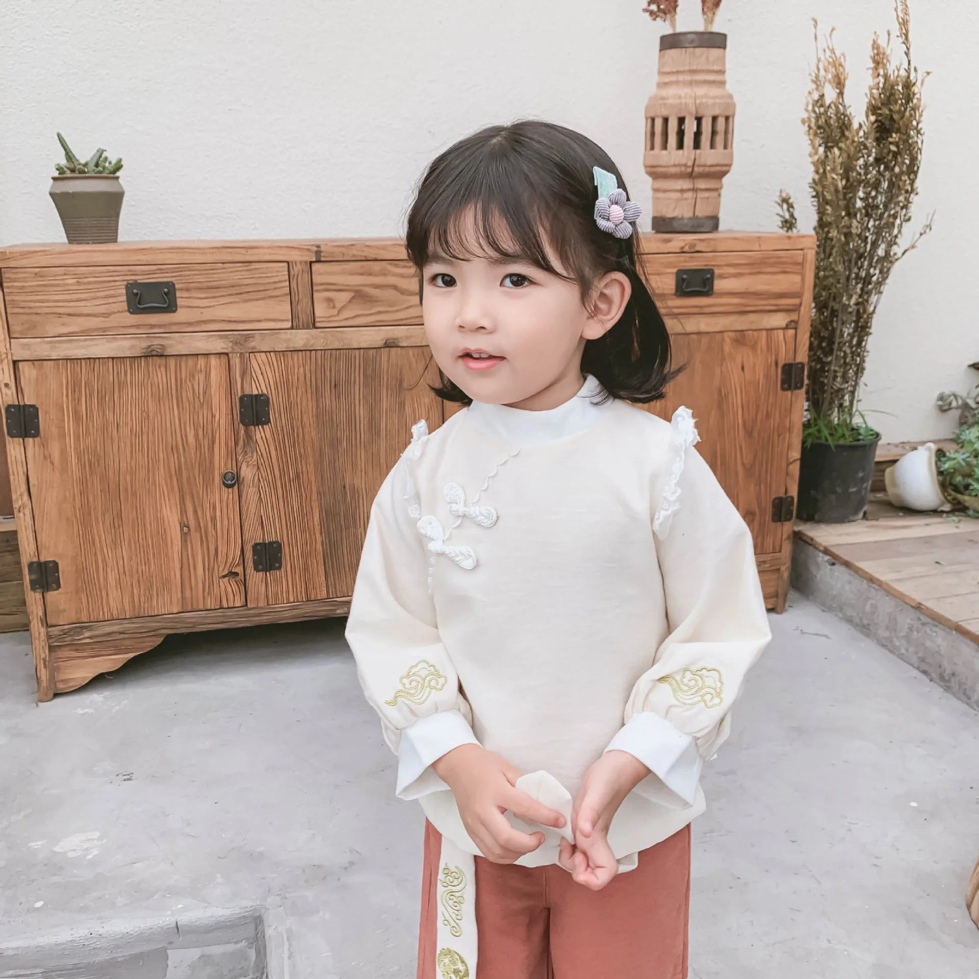 Комплект одежды из 2 предметов для девочек WLG осенний комплект рубашки и штанов в