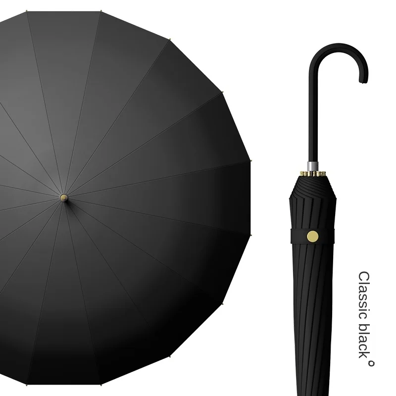 

Umbrella Women's Automatic Rain and Rain Dual-Use Double Oversized Long Handle Large Wind-Resistant