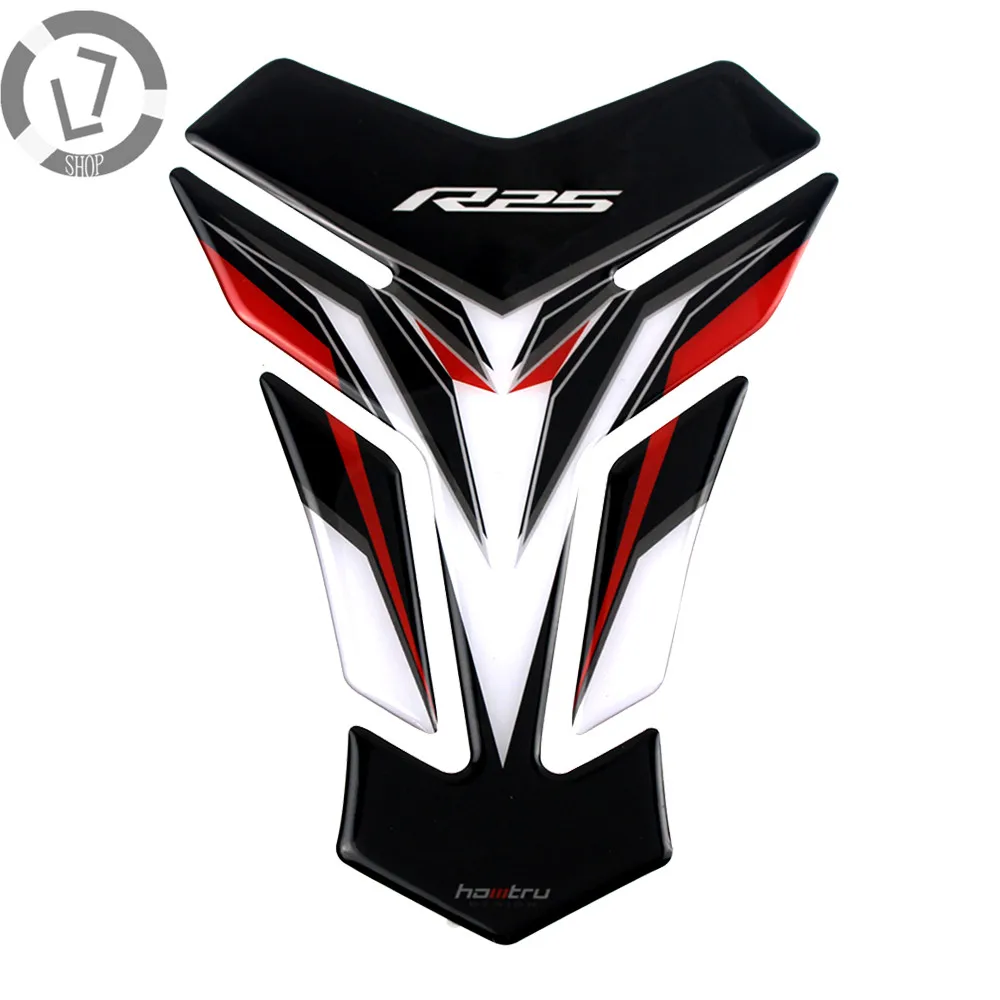 

3D Resin Motorcycle Tank Pad Protector Sticker ForYamaha YZF-R25 R25 Tank