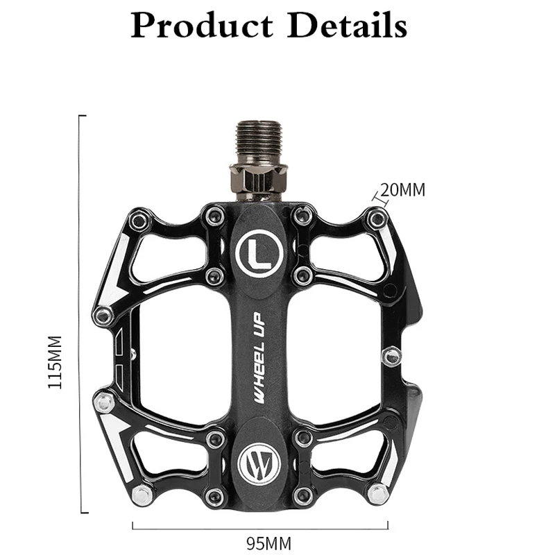 Педаль велосипедная Ультралегкая из алюминиевого сплава полностью закрытый