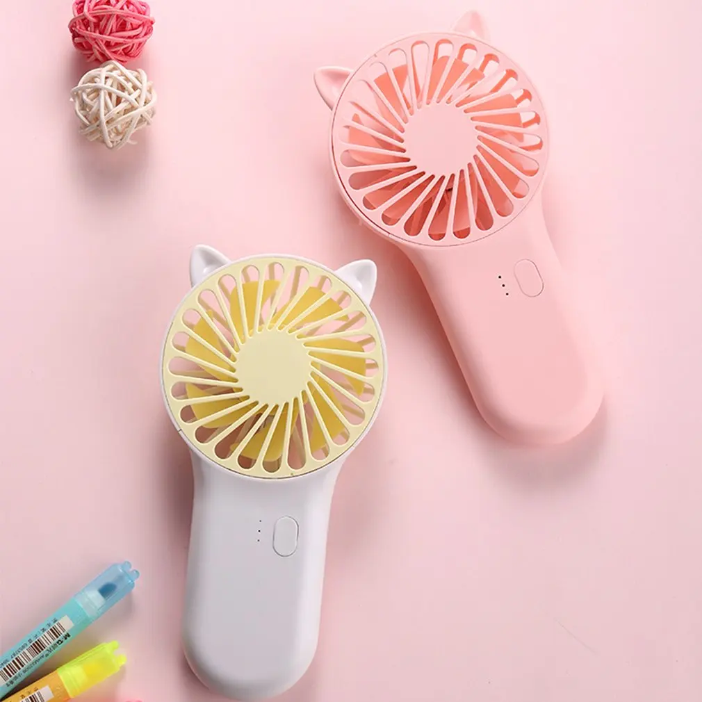 

Summer Cooler Mini Handheld Fan USB Charging Personal Desk Fans Rechargeable Portable Office Outdoor Travel Energy Source