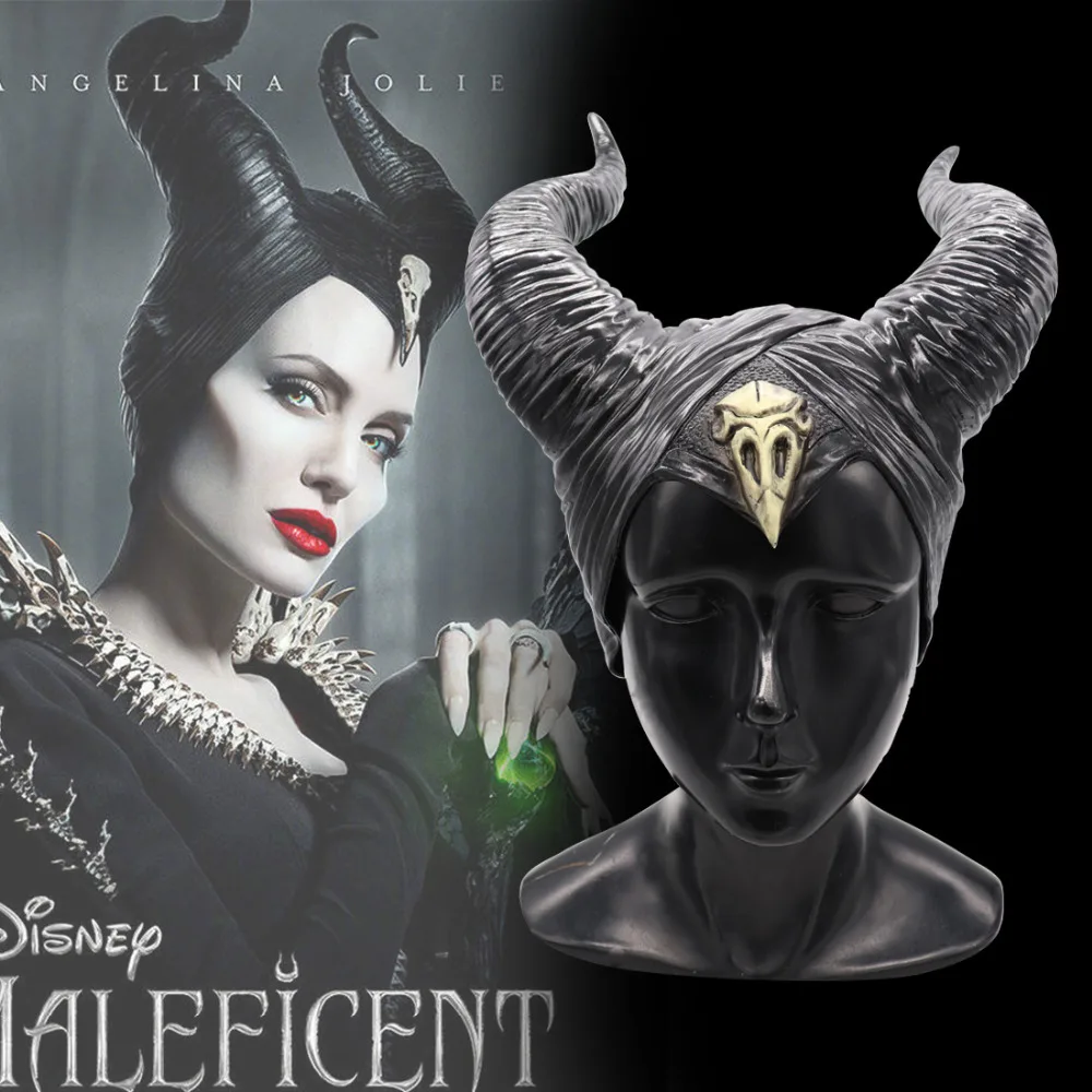 Аниме Maleficent: Mistress of Evil Карнавальная маска Maleficent queen головной убор ПВХ Рог шлем маска вечерние Hallpoween реквизит для костюмов