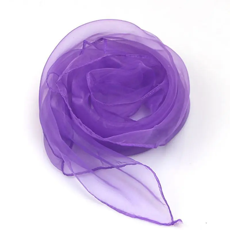 R9JD Kids Performance Dance Scarves Children Kindergarten Bright Candy Color Scarf Juggling Movement Props |