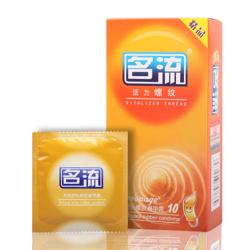 Mingliu 10 шт. Vitalized нити презервативы обеспечивает сильную стимуляцию со вкусом