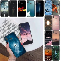 aircraft airplane plane fly travel cloud phone case for xiaomi redmi 4x 5plus 6a 7 7a 8 8a redmi note 4 5 7 8 9 8t 8pro 9pro