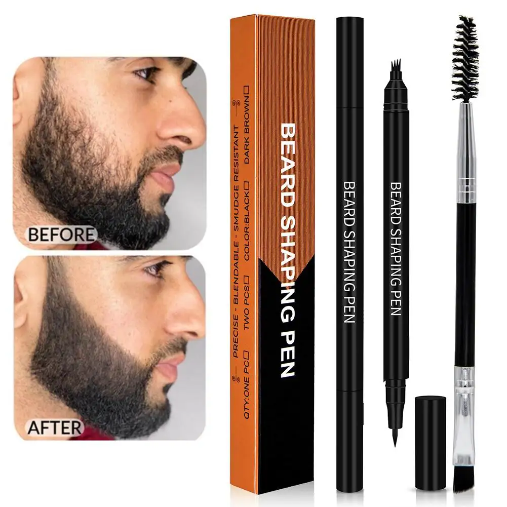 Модная ручка для бороды увеличитель макияжа водостойкая Мужская окрашивания