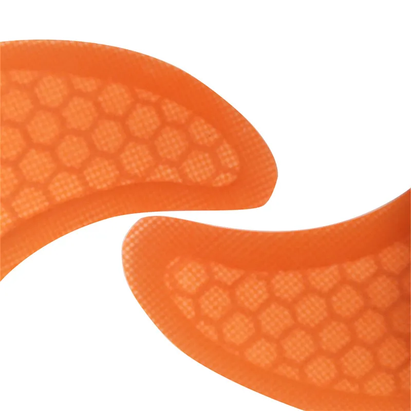 FCS плавники GL оранжевые/синие сотовые Стекловолоконные центральные двойные