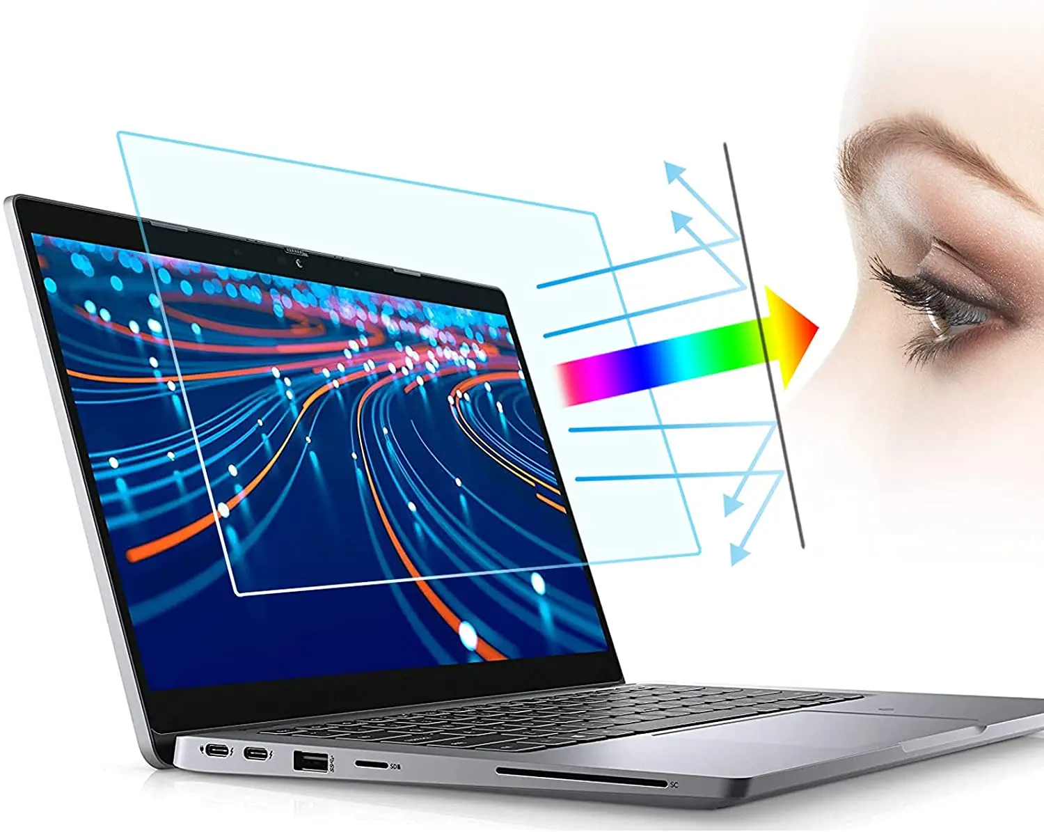 

2X Анти Blue-Ray 13,3 "Экран Защитная крышка для ASUS ZenBook UX331UA UX331UAL UX331UN 13,3"