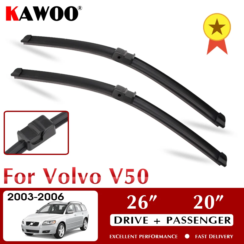 

Стеклоочистители KAWOO для лобового стекла Volvo V50 2003-2006 аксессуары для лобового стекла 26 "+ 20" LHD RHD