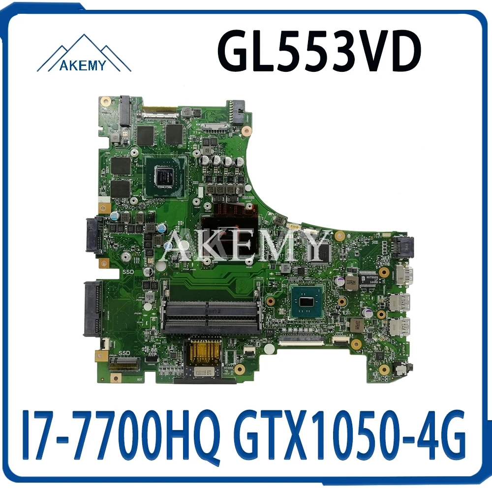 Kaufen GL553VD Laptop Motherboard Für ASUS ROG GL553VD FX53VD ZX53V GL553VW Test Original Mainboard I7-7700HQ GTX1050-4G