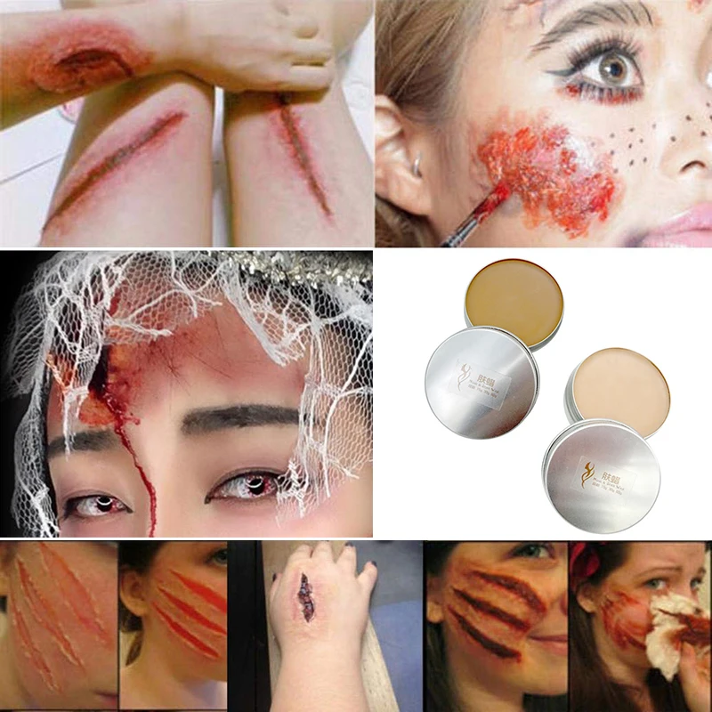 60 г поддельный воск для шрамов на Хеллоуин краска лица и тела макияж нарядное