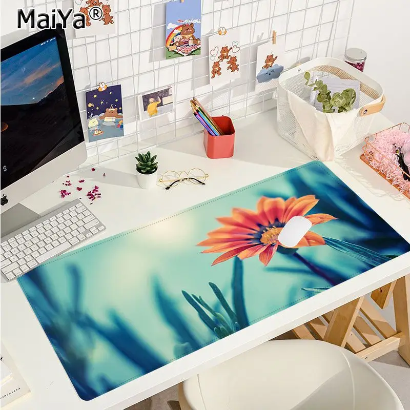 

Maiya Boy Gift Pad Floral Daisy Beautiful Rubber PC Computer Gaming mousepad Free Shipping Large Mouse Pad Keyboards Mat