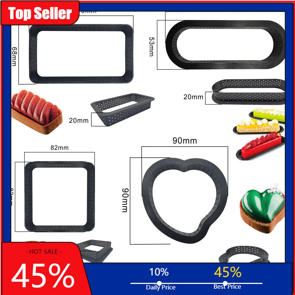 

8 шт./комплект, пластиковые антипригарные формы для выпечки торта