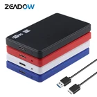 Корпус для внешнего жесткого диска 2,5 дюйма, USB 3,0-SATA III, 6 Гбитс, 2,5 дюйма, чехол для ноутбука, HDD, SSD, поддержка UASP