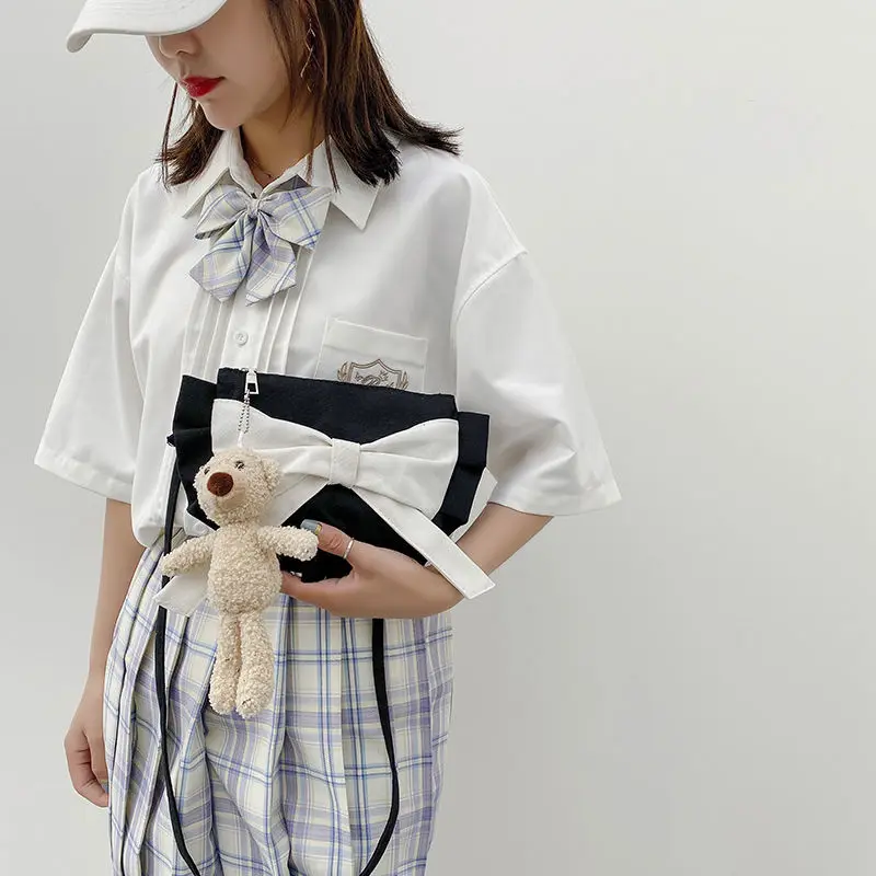 

SEKUA Bow satin women evening bags with gift zipper hald round small day clutches for party wedding shoulder handbags