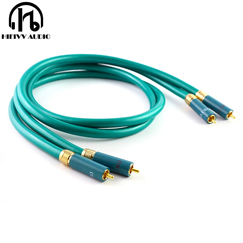 Hifi 8N OFC Ortofon RCA кабель Hi end усилитель CD Interconnect 2RCA к мужской аудио кабель|Кабели VGA| |