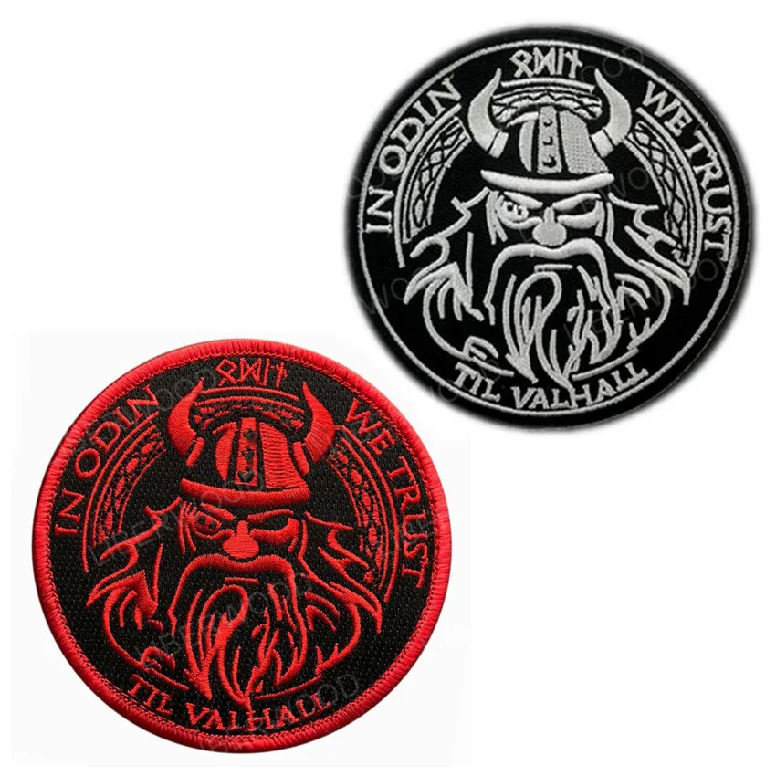 В Odin мы доверяем Viking God Wolf In Till Valhall тактическая нашивка значок аппликация для