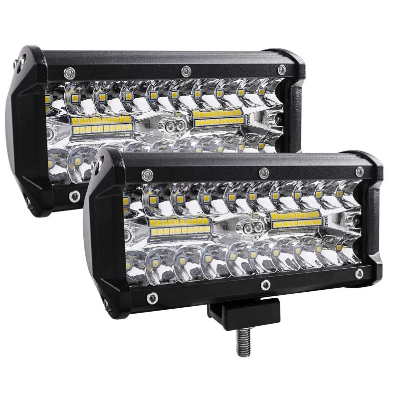

7inch 120W Car LED Work Light Bar Spotlight Floodlight Combination for Off-road SUV Truck Waterproof Car Light Spotlight