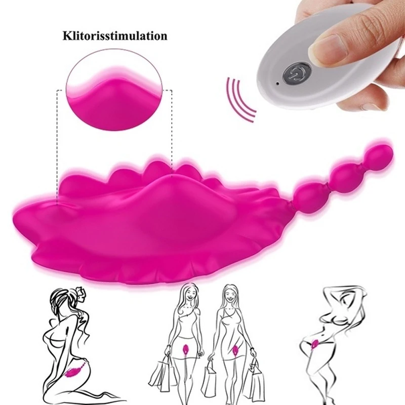 Portable Clitoris Stimulator Invisible Panty Vibrator Wireless Remote Control Wearable Vibrating Egg Sex Toy for Women |