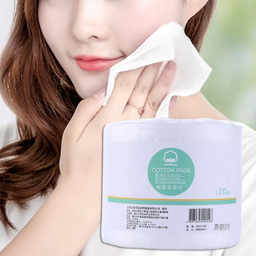 Одноразовое полотенце для лица салфетки снятия макияжа хлопковые накладки