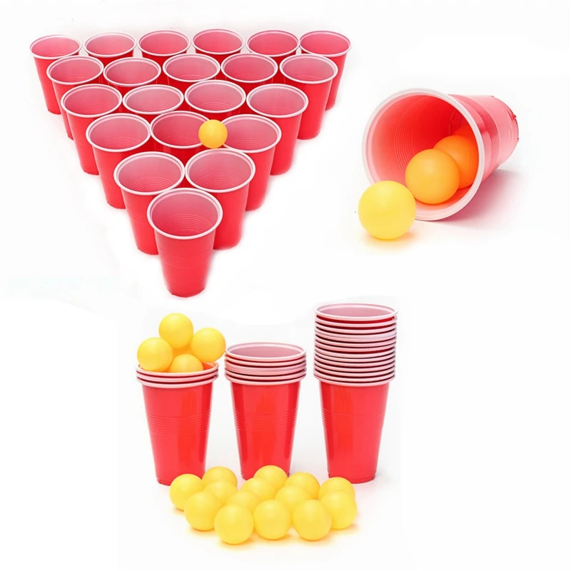 Новые товары для мероприятий Пивной Набор пинг понга вечерние Веселые 24 чашки