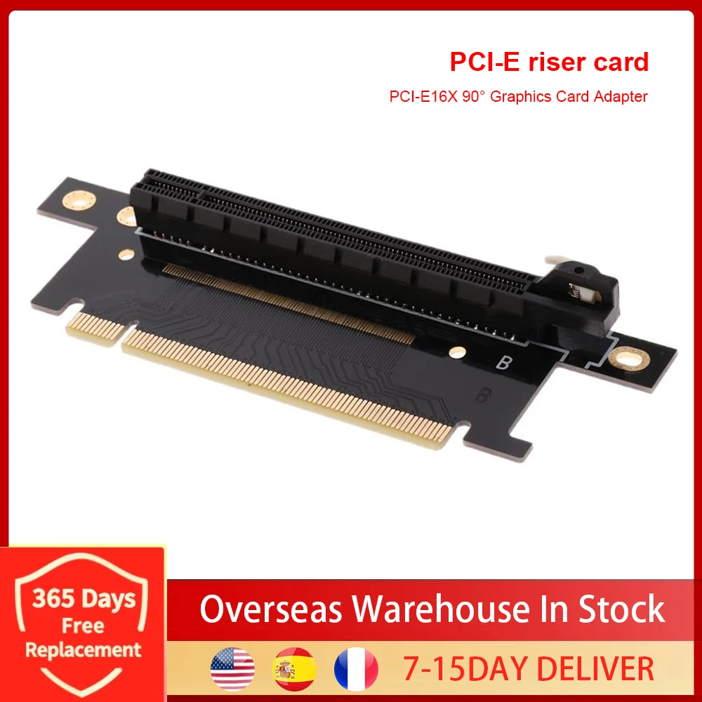 

PCIE 16X карта расширения PCI Экспресс видеокарта 90 градусов адаптер карты для материнской платы ноутбука настольного компьютера Дома Офиса