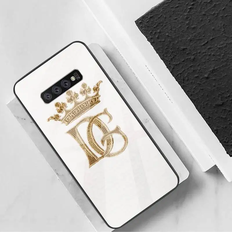 

Phone Case Tempered Glass For Samsung S6 7 8 9 10 20 Plus Ultra Note8 9 10 10pro Italian Fashion Brand