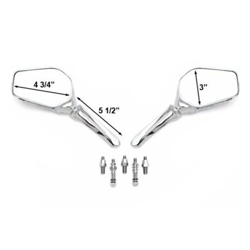 Мотоциклетные 3d-зеркала заднего вида с черепом и когтями 8 мм 10 2 шт. | Автомобили