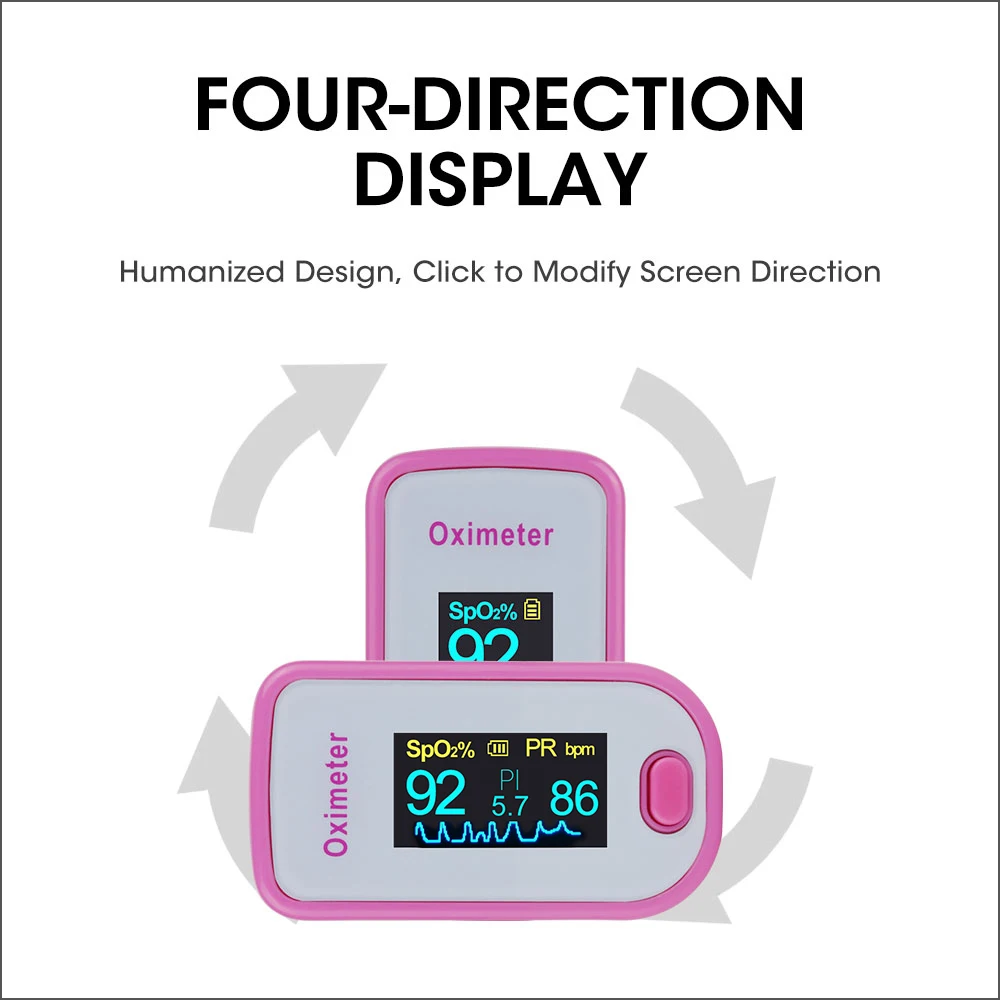 Портативный Пальчиковый Пульсоксиметр RZ цифровой бытовой монитор здоровья
