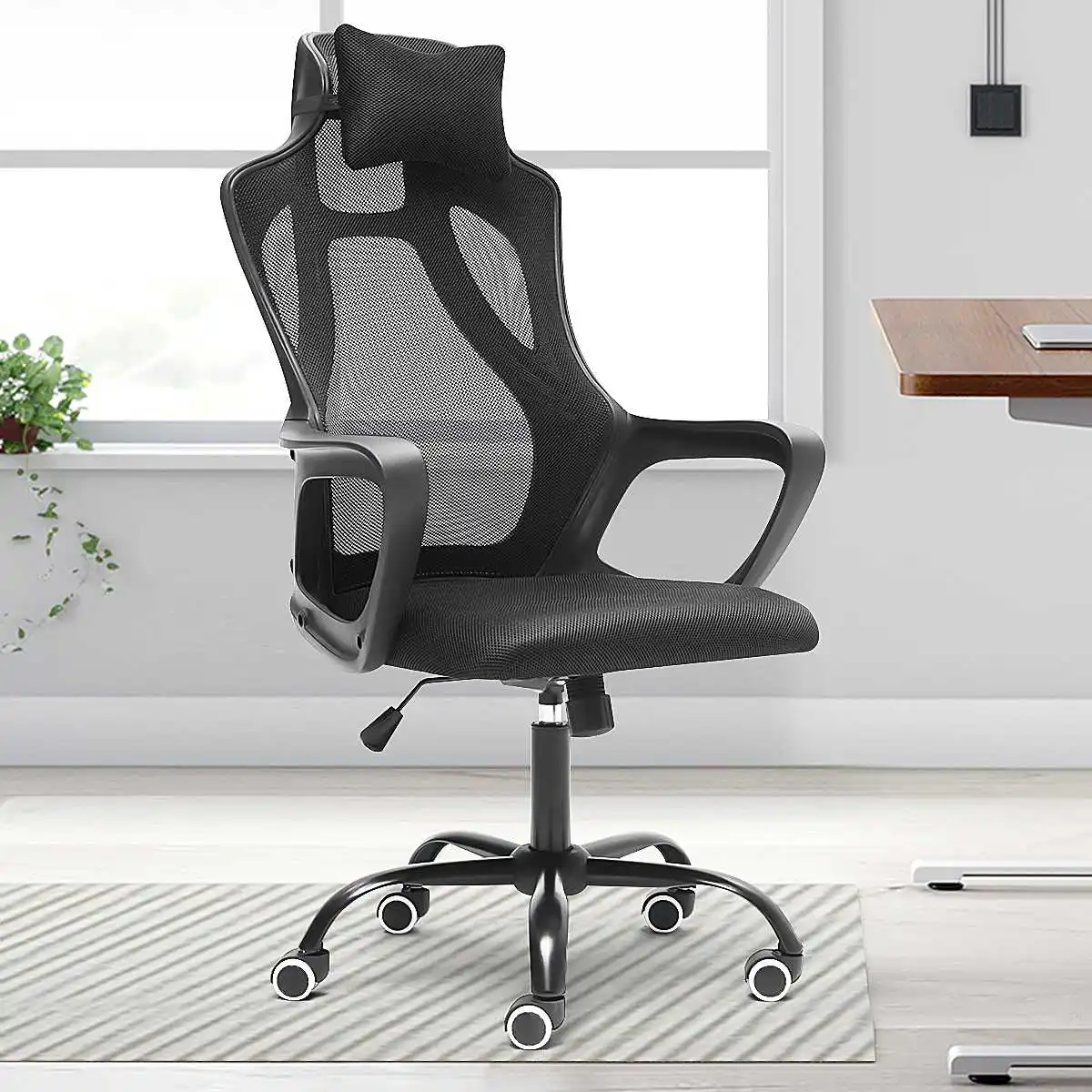 

Computer Chair Mesh Chair Game Office Chair Swivel Lumbar High Back Seat Desk Chair Office Home Gamer Chairs Conference Chairs