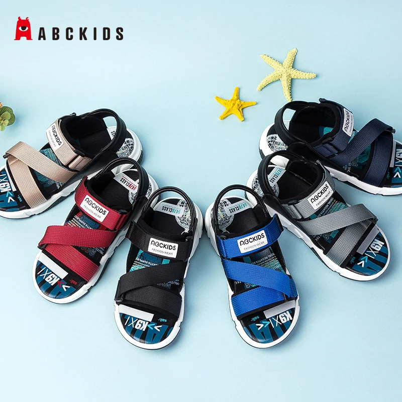ABCkids/Новинка Летняя детская обувь Брендовые сандалии с открытым носком для