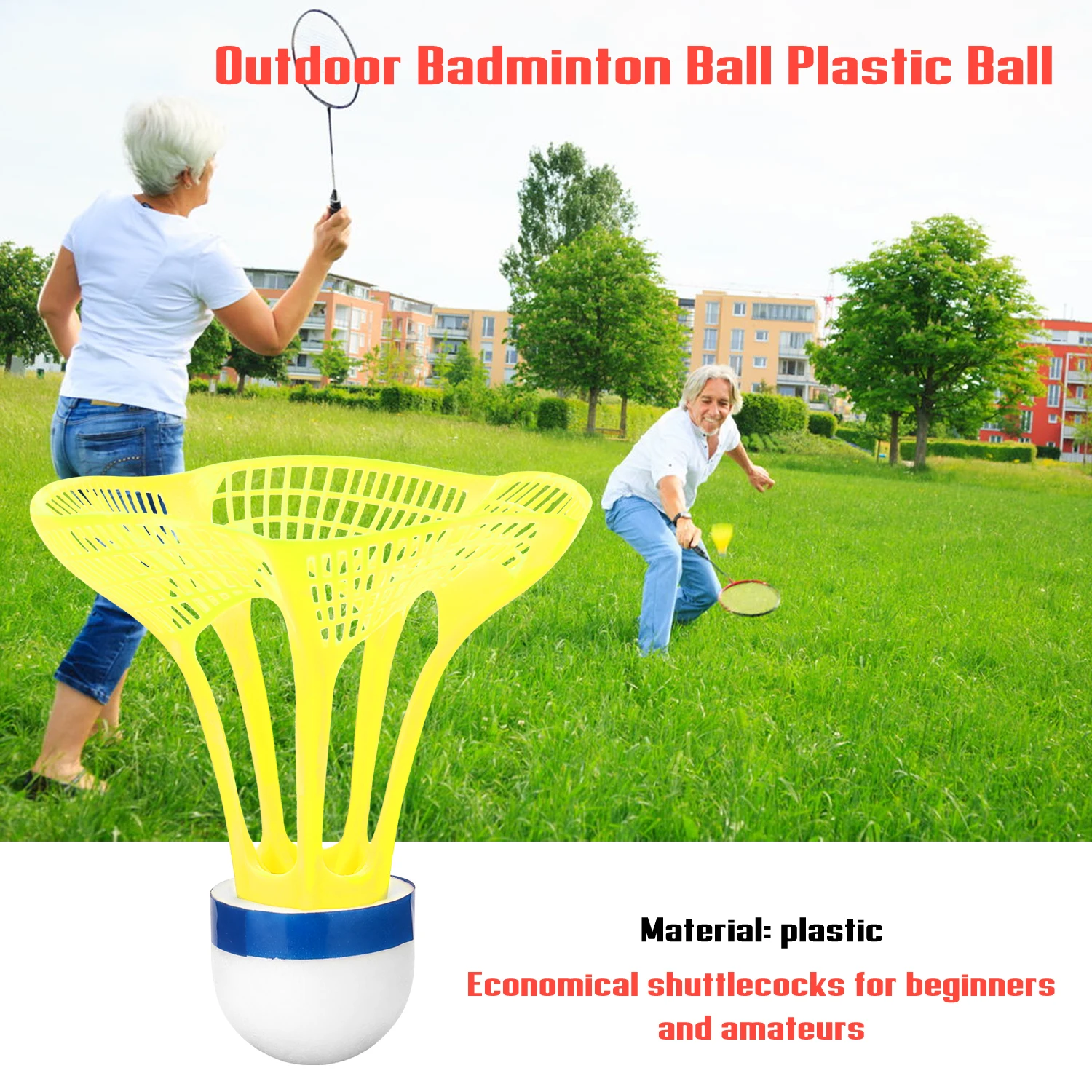 

1Set New Original AirShuttle Outdoor Badminton AirShuttle Plastic Ball Nylon Shuttlecock Ball Stable Resistance 3pcs/Pack
