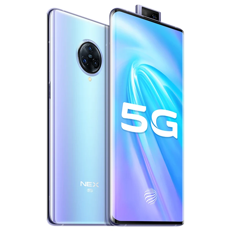 Vivo Nex 3 5G мобильный телефон Snapdragon 855 Plus Android 9,0 6,8" Super Amoled 12 Гб ram 256 ГБ rom МП 44 Вт Зарядное устройство